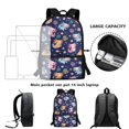 thumbnail image 4 of Jeiento Axolotl Backpack for Girls 7-10 10-12 Preschool Bookbag and Lunch Box Set Pencil Case 3 Pcs Elementary School Bags Rucksack for Primary Students Bag Packs Daypack, 4 of 7