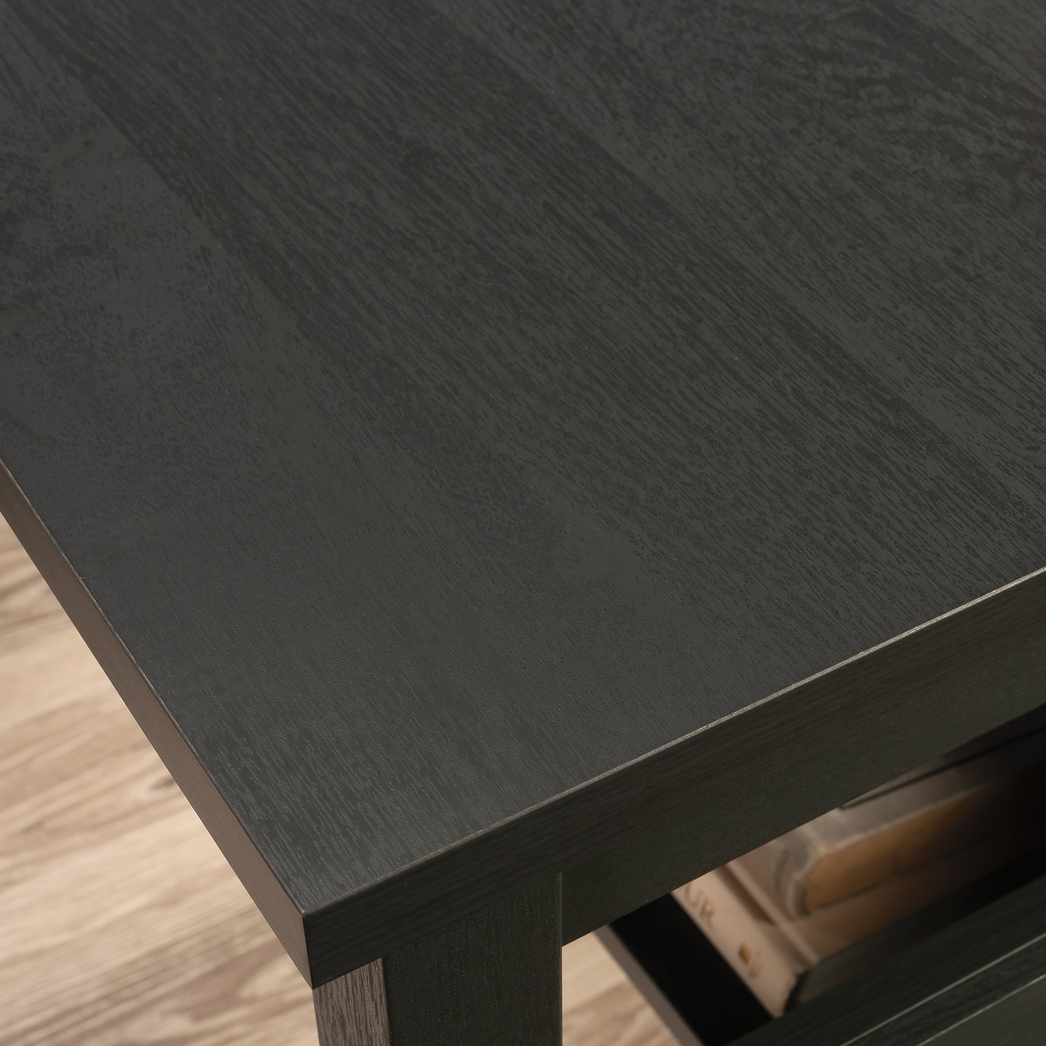 Sauder Dawson Trail L-Shaped Computer Desk, Raven Oak Finish