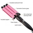 thumbnail image 4 of Triple-barrel curling iron 25mm hair curler, wavy hair styler, Temperature Adjustable Ceramic Big Waves Hair Crimper egg-shaped curling iron Wand , electric splint iron, hair perming machine, 4 of 9