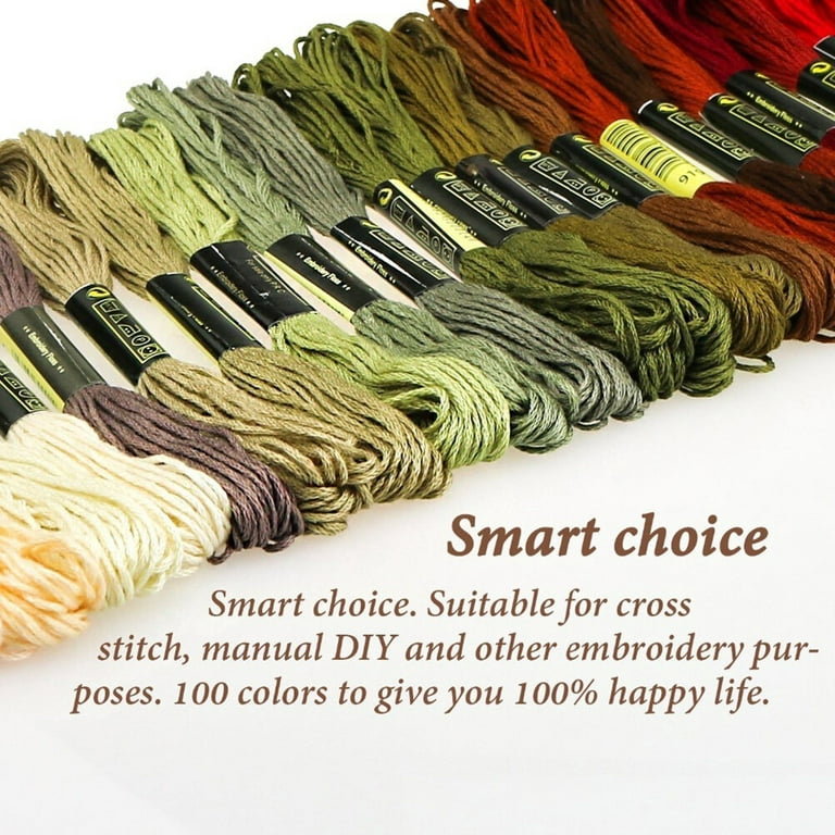 447/200/120/100 Colors Cotton DMC Cross Floss Stitch Thread Embroidery  Sewing Skeins Multi Colors