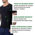 thumbnail image 6 of Workout Shapewear Sports Fitness Slimming Short Sleeve Waist Trainer T-shirt Body Shaper Vest, 6 of 9