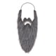 thumbnail image 5 of Bigote falso, barba falsa, bigote falso para actuación en el escenario de Halloween, Gris 44cm, 5 of 8