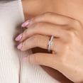 thumbnail image 2 of IGI Certified 4 Carat Cushion Shape Lab Grown Diamond Engagement Ring | 14K White Gold | Regalia Milgrain Diamond Ring | FG-VS Quality Friendly Diamonds, 2 of 6