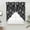 Black, variant on Black Paisley Swag Curtains for Kitchen/Bedroom/Living Room, Ethnic Vintage Floral Botanical Abstract Scalloped Curtains 63 Inch Long, Window Swag Topper Curtains Valances 2 Panels Set 36"x63"