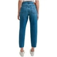 thumbnail image 2 of Calvin Klein Jeans Juniors' High-Rise Mom-Fit Cotton Ankle Jeans Blue Size 26, 2 of 3
