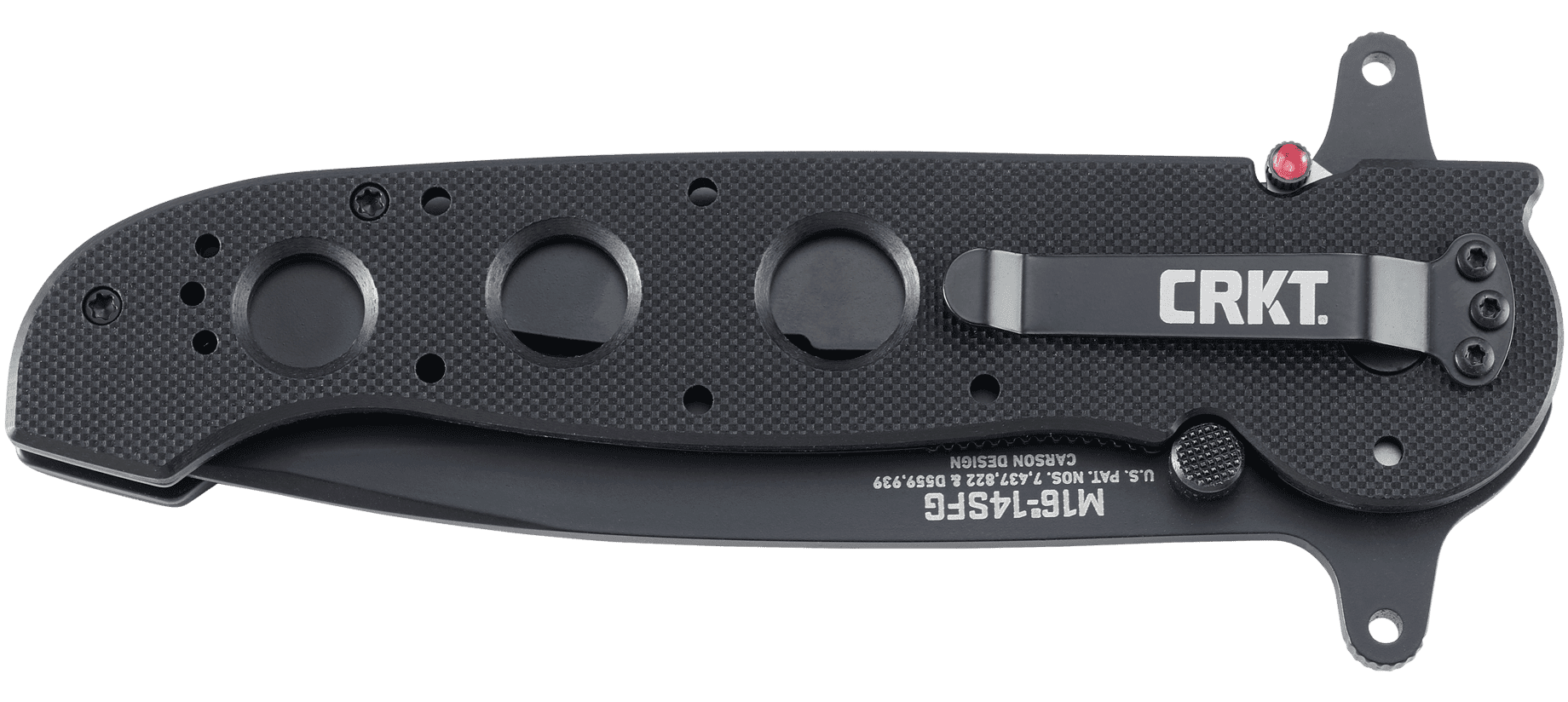 CRKT M21-14SFG Folding Knife with Liner Lock: 1.4116 Veff Serrations Blade, G10 Handle, Reversible Pocket Clip, M21-14SFG