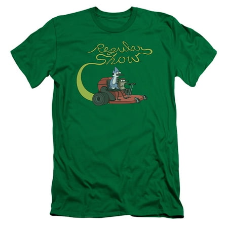 Trevco REGULAR SHOW MOWER Kelly Green Adult Unisex T-Shirt