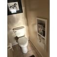 thumbnail image 5 of Metis White Enamel Combination Toilet Paper Holder Recessed Magazine Rack, 5 of 13