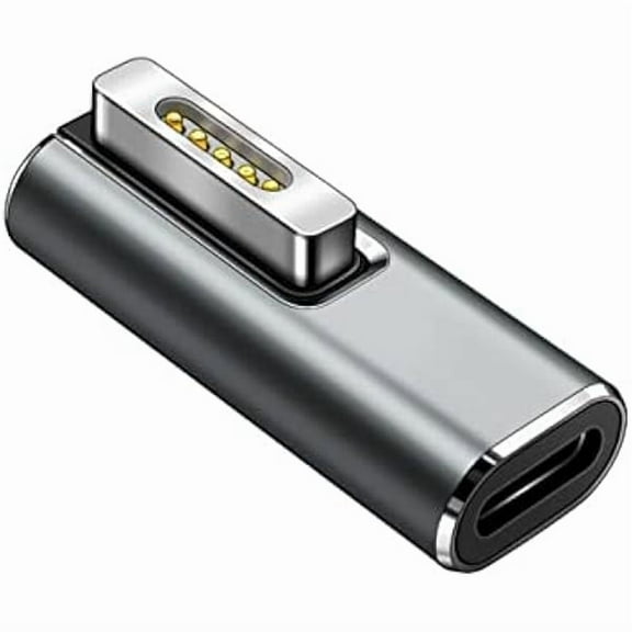 Sanlufa Magnetic USB C Female to Mag-Safe 2 T Tip Male Adapter 100W PD Power Charger Type-C Converter Connector Support for MacBook Pro Air 2013 2014 2015 MD223 A1465 A1466