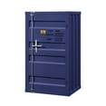 thumbnail image 4 of Industrial Style Metal Chest with Recessed Door Front, Blue- Saltoro Sherpi, 4 of 5