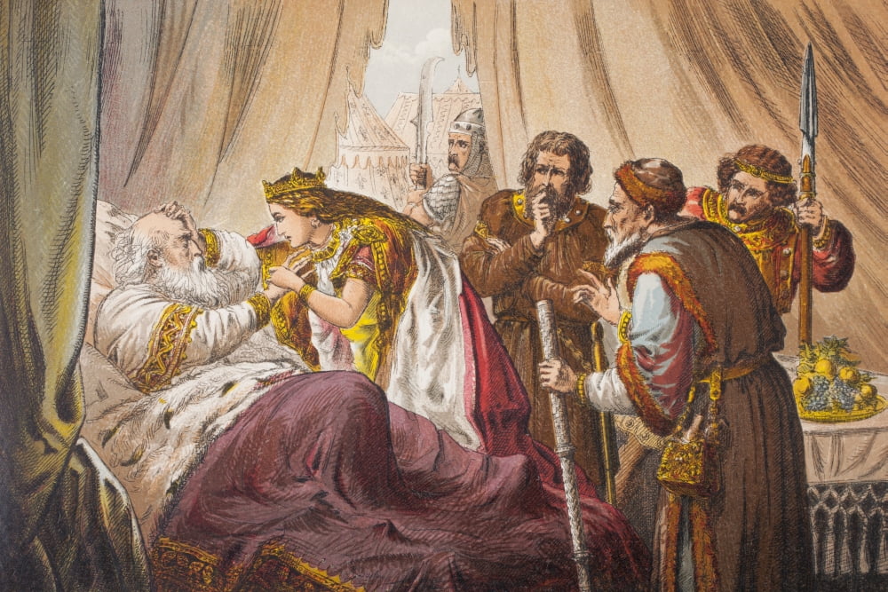 Cordelia Speaks In King Lear Act Iv Scene Vii By William Shakeseare Sir Do You Know Me Drawn And Etched By Robert Dudley From The Illustrated Library Shakspeare Published London 1890 Canvas Art - Ken
