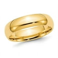 thumbnail image 1 of Mens Yellow Plated Sterling Silver 6mm Wedding Band Ring, 1 of 4