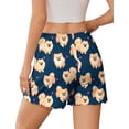 thumbnail image 2 of Ekouaer Women' Pajama Bottoms Soft Sleep Shorts Ruffle Pj Short with Pockets, 2 of 6