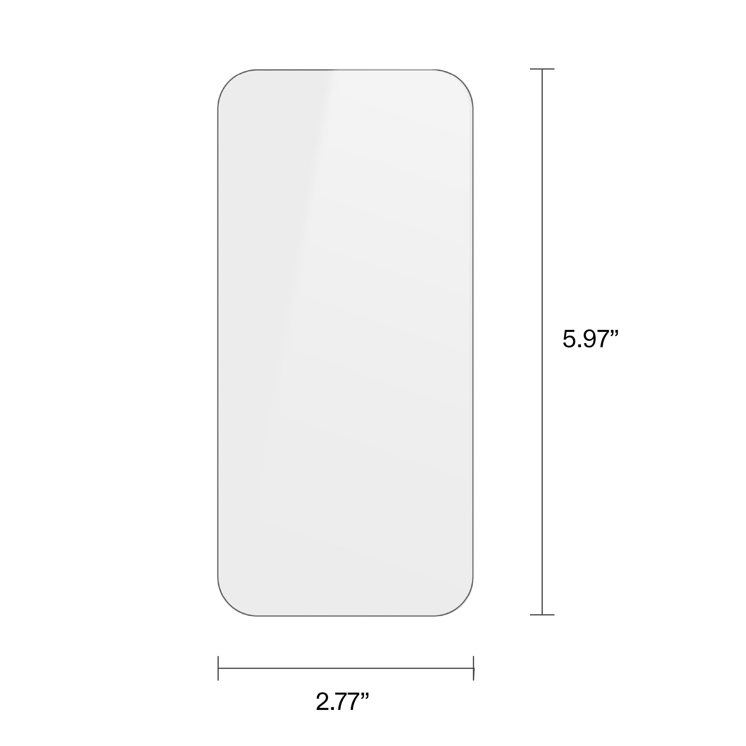 onn Corning Glass Screen Protector for iPhone Air, Made with Durable Glass by Corning, with Easy Application Tray