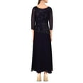thumbnail image 3 of JKara Womens Beaded Layered Formal Dress Purple 12, 3 of 3