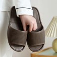 thumbnail image 2 of Lopecy-Sta Womens Sandals Ribbed Non Slip Pool Slides Open Toe Single Band Slip On Shower Slippers For Indoor Outdoor Casual Wear, 2 of 7