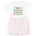 thumbnail image 3 of Inktastic My Grammie Loves Me Girl Grandchild Girls Toddler Dress, 3 of 5