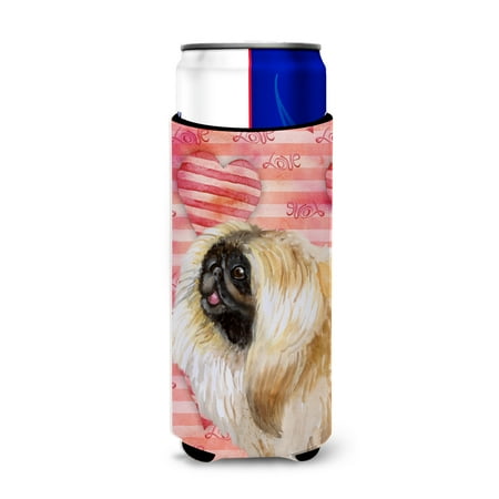 

Carolines Treasures BB9768MUK Pekingese Love Michelob Ultra Hugger for slim cans Slim Can multicolor