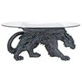 thumbnail image 4 of Design Toscano Warwickshire Dragon Gothic Decor Glass Topped Coffee Table, 39 Inch, Polyresin, Grey Stone, 4 of 5