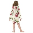 thumbnail image 7 of FORMRS Niños Bathrobe Unisex Hooded Robe Soft Plush Pajamas Sleepwear, Size 2-3T, Cute Cherry, 7 of 7
