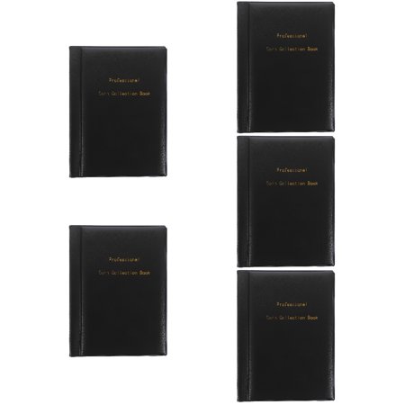 5 PCS Book Coins Collection Commemorative Rose Black