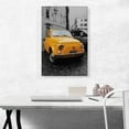 thumbnail image 2 of ARTCANVAS Orange Fiat Vintage Car Canvas Art Print - Size: 26" x 18" (1.50" Deep), 2 of 9
