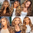 thumbnail image 4 of Hair Bundles QEUOPE Ombre Highlight Body Wave 50 55 60 cm P4/, 4 of 8