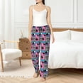 thumbnail image 2 of Fotbe Hawaii Palms Women's Pajama Pants,Sleepwear Pants,Pj Bottoms Drawstring And Pockets-Medium, 2 of 7