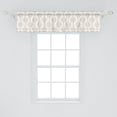 thumbnail image 2 of Ambesonne Orient Window Valance, Vintage Curlicue Motifs, 54" X 12", Dark Khaki and White, 2 of 3