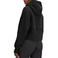 thumbnail image 4 of Genuiskids Women Zip Up Hoodie Casual Solid Drawstring Loose Hooded Sweatshirt Fleece Vintage Jacket Outerwear 90s Streetwear with Pockets, 4 of 6