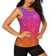 thumbnail image 2 of Sigee Holiday Shiny for Women's Workout Tank Top,Running Tank Tops,Sleeveless Gym ClothesLarge, 2 of 8