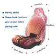 thumbnail image 3 of Honeii Makeup Brush on Pink Glitter Print Car Seat Cover,Car Interior Covers,Universal Fit Seat Protector, Compatible with Most Cars, SUVs, Trucks, and Vans, 3 of 5