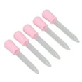5Pack Transparent Calibrated Droppers, Pink Transfer Pipettes for