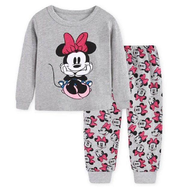 Conjunto de pijamas de Disney para niñas, pijamas de Navidad para niños, conjunto de ropa para niños, ropa de Mickey Mouse, ropa de dormir de Minnie Mouse, pijamas para niños
