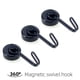 thumbnail image 3 of Juego de 6 Ganchos Magnéticos para Nevera, Potente Imán de Neodimio de 15 kg, Potente Gancho Imán Giratorio para Cocina, Baño, Armario para Llaves (A-Negro) Sincero Electrónica, 3 of 5