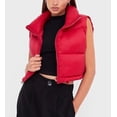 thumbnail image 4 of LinYooLi Gilet Court pour Femmes avec Col Montant Gilet Léger Rembourré à Fermeture Éclair 2022, 4 of 5