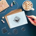 thumbnail image 4 of Compass Clear Stamps Compass Mountain Outdoor Scenery Transparent Silicone Stamp Rubber Stamp, 4 of 9