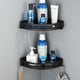 thumbnail image 1 of Estante organizador de ducha, paquete de 2 estantes para ducha interior, estante de gran capacidad de acero inoxidable a prueba de óxido para pared de baño (negro), 1 of 5