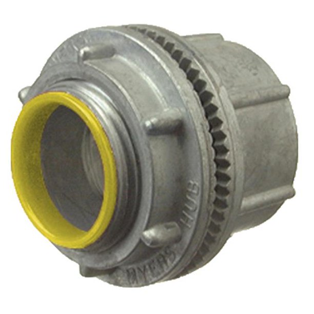 Halex 16310 Conduit Hub, Indoor/Outdoor, Watertight, Zinc, 1In