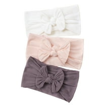 Toddler Baby Boys Its A Boy Bow Girls Stretch Solid Bow Stuff Hairband Headwear Headband Elastics Bow for Baby Hair Accessories 3 Pack Fall Headbands for Toddler Girls Headbands for