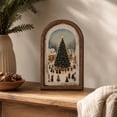 thumbnail image 4 of IPEWLEX Christmas Wooden Wall Art Sign with Holiday Scene – Rustic Wall Decor for Home & Entryway, 4 of 7