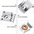thumbnail image 3 of OUNONA 2 Sets/8pcs Glass Mirror Frame Retainer Clips Waterproof Silver Iron Simple Design for Glass Shelves Fixing, 3 of 7