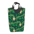 thumbnail image 2 of Bingfone St Patrick's Day9 Laundry Hamper,Large Canvas Fabric Lightweight Storage Basket Toy Organizer Dirty Clothes Collapsible, 2 of 6
