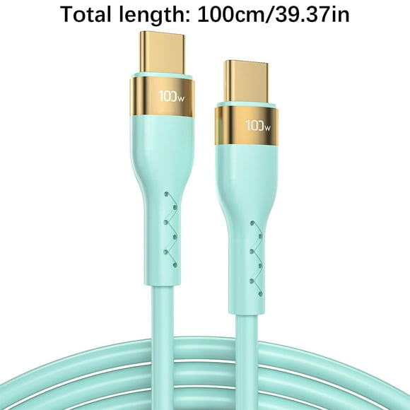 Type C Charging Cable,100W Type C Datacable Mobile Fast Charging Cable Suitable for Mobile Phone Flash Charging Cable 1M,Type C Cable,Type C to Type C Cable,C Type Charging Cable