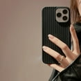 thumbnail image 6 of Compatible with iPhone 11 Pro Max Case,Cute Woven Pattern Case for Women Girls,Soft Shockproof Phone Case TPU Anti-Bump Silicone Case for iPhone 11 Pro Max - Black, 6 of 14