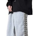 thumbnail image 3 of Pantalones anchos de pierna para hombre, pantalones vaqueros anchos para hombre, pantalones vaqueros holgados para hombre, pantalones de corte relajado con empalmes, muy versátiles, 3 of 9