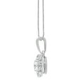 thumbnail image 2 of Unique Moments 0.50 ct Lab Grown Diamond Round Halo Pendant Necklace in 14K White Gold, 2 of 5