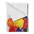 thumbnail image 2 of Watercolor Flower Soft Flannel Fleece Throw Blanket, Group of Murky Mix Fish Sea Animals in Dark Motley Abstract Art Image, Cozy Plush for Indoor and Outdoor Use, 60" x 80", Multicolor, by Ambesonne, 2 of 5
