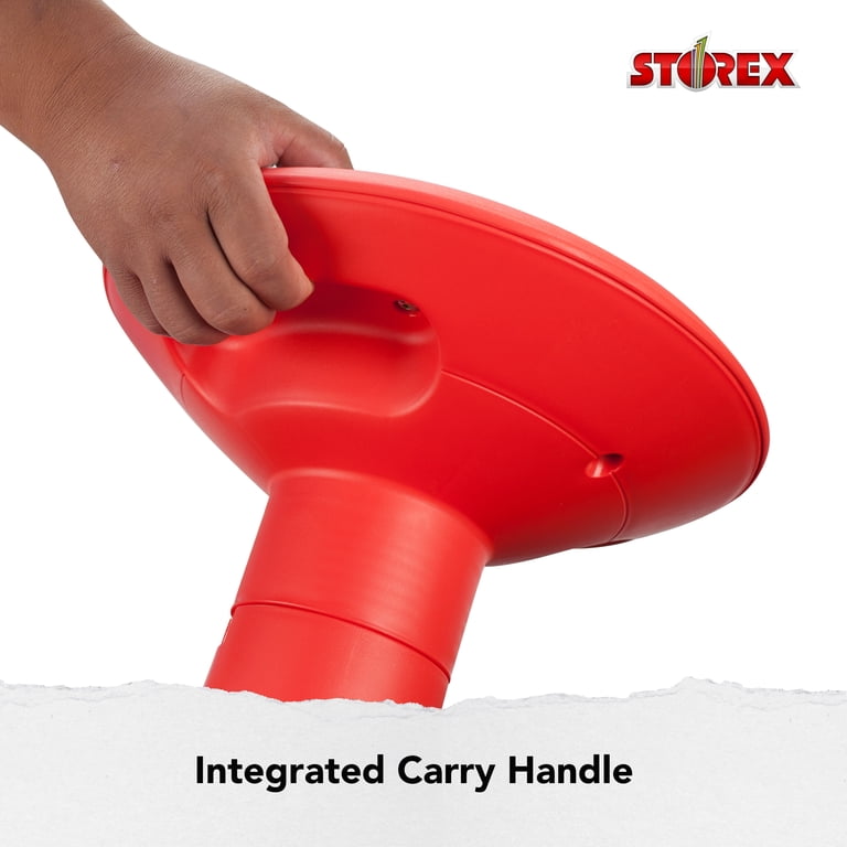 Storex Plastic Wiggle Stool, Adjustable 12-18 inch Backless Seat