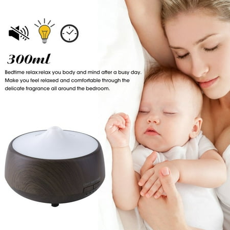 Ultrasonic Essential Oil Aromatherapy Diffuser Air Humidifier Wood Grain